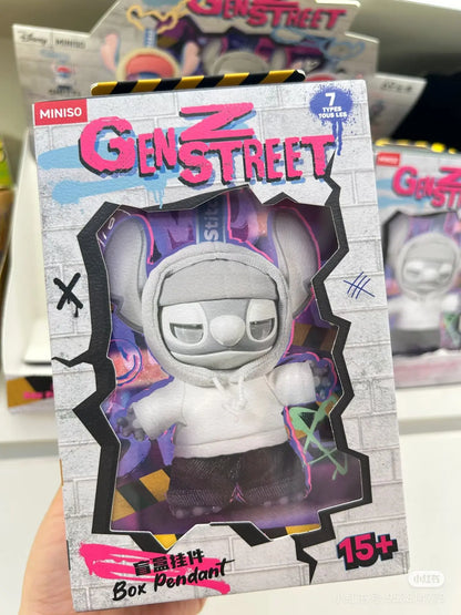 Miniso Disney Stitch Gen Z Street Series Blind Box – Vinyl Figure Pendant & Bag Charm Gift