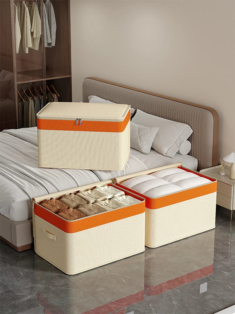 Portable Large Capacity Quilt & Clothes Organizer Bag – Home, Closet & Dorm Storage Solution