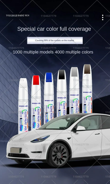 Tesla Paint Repair Pen for 2012-2025 Model 3 Y X S — Car Touch Up Pen Black White Wheel Scratch Repair Agent