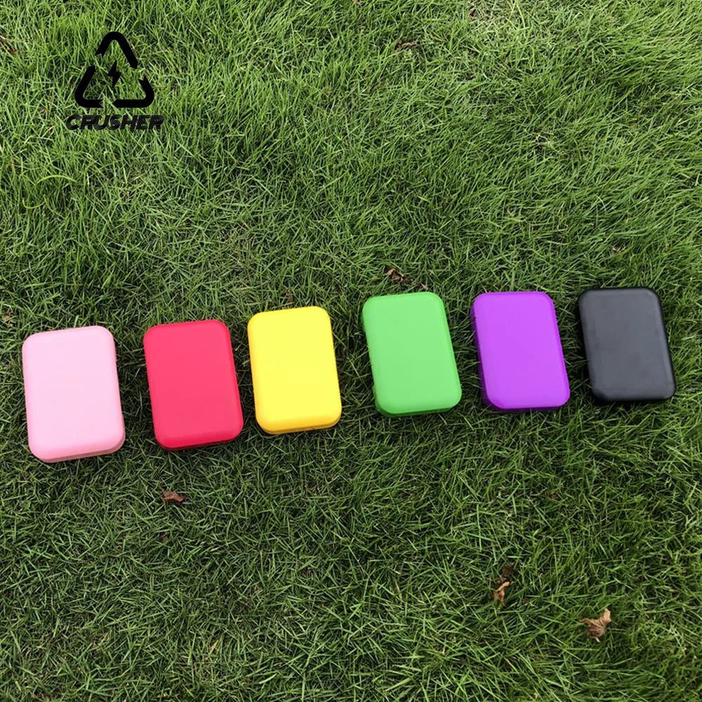 CRUSHER Rolling Paper Tobacco Box – 110mm×75mm Plastic Storage Case for Dry Herbs, Spices & Smoking Accessories