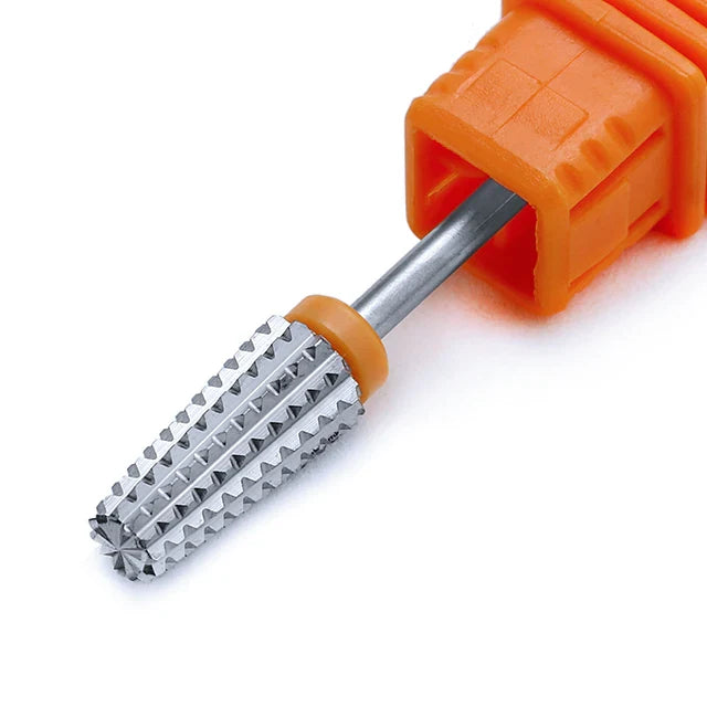 Purple 5-in-1 Tapered Carbide Nail Drill Bits - Milling Cutter for Manicure, Gel & Acrylic Removal, Nail Accessories Tool