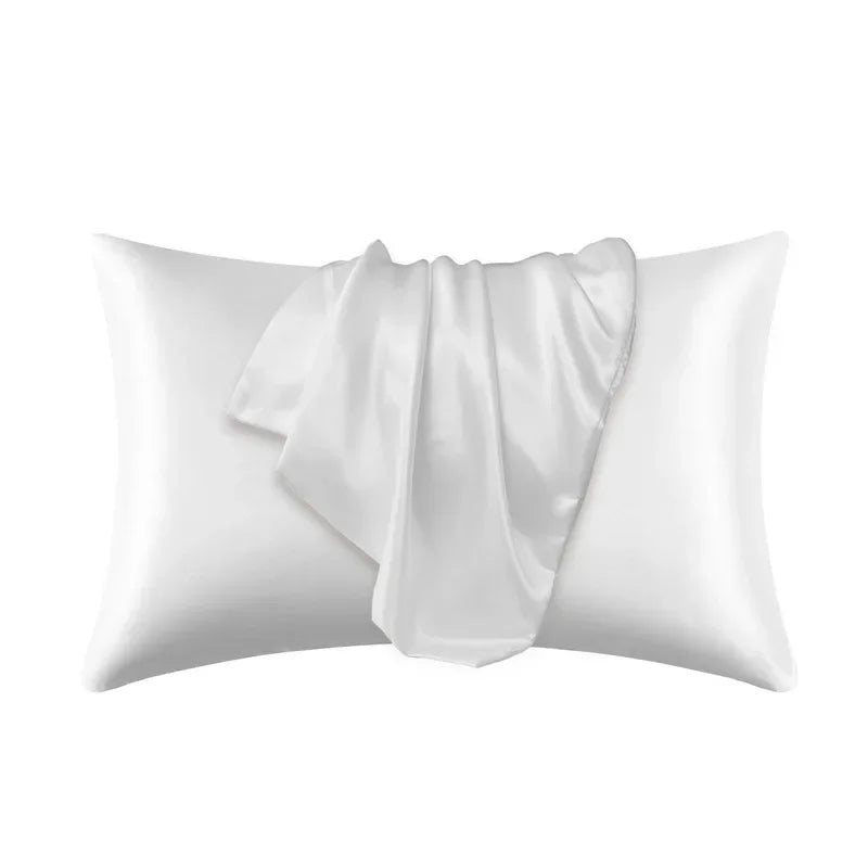 100% Natural Mulberry Silk Pillowcase - Real Silk Hair & Skin Care Bedding Cover with Custom Size Options