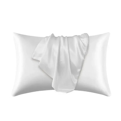 100% Natural Mulberry Silk Pillowcase - Real Silk Hair & Skin Care Bedding Cover with Custom Size Options