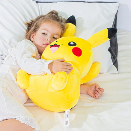 Kawaii Large Pikachu Stuffed Toy – High-Quality Pokémon Plush Doll with Gengar Peluche Pillow, Perfect Xmas Gift for Kids and Friends