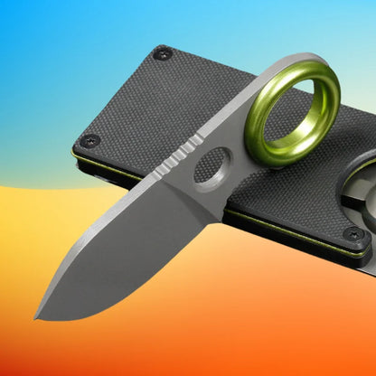Portable Pocket Knife – EDC Camping Multi-Tool, Fixed Blade Mini Fruit Knife (No Carabiner)