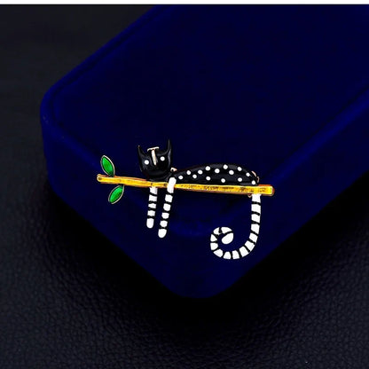Women's Fashion Cat Brooch Pin - Cute Animal Jewelry Accessory for Clothing, Bags & Stylish Decor