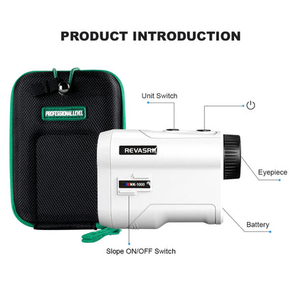REVASRI Golf Laser Rangefinder – 600M Telescope with Flag-Lock, Slope Pin Distance Meter, 1000M Camouflage Hunting Monocular