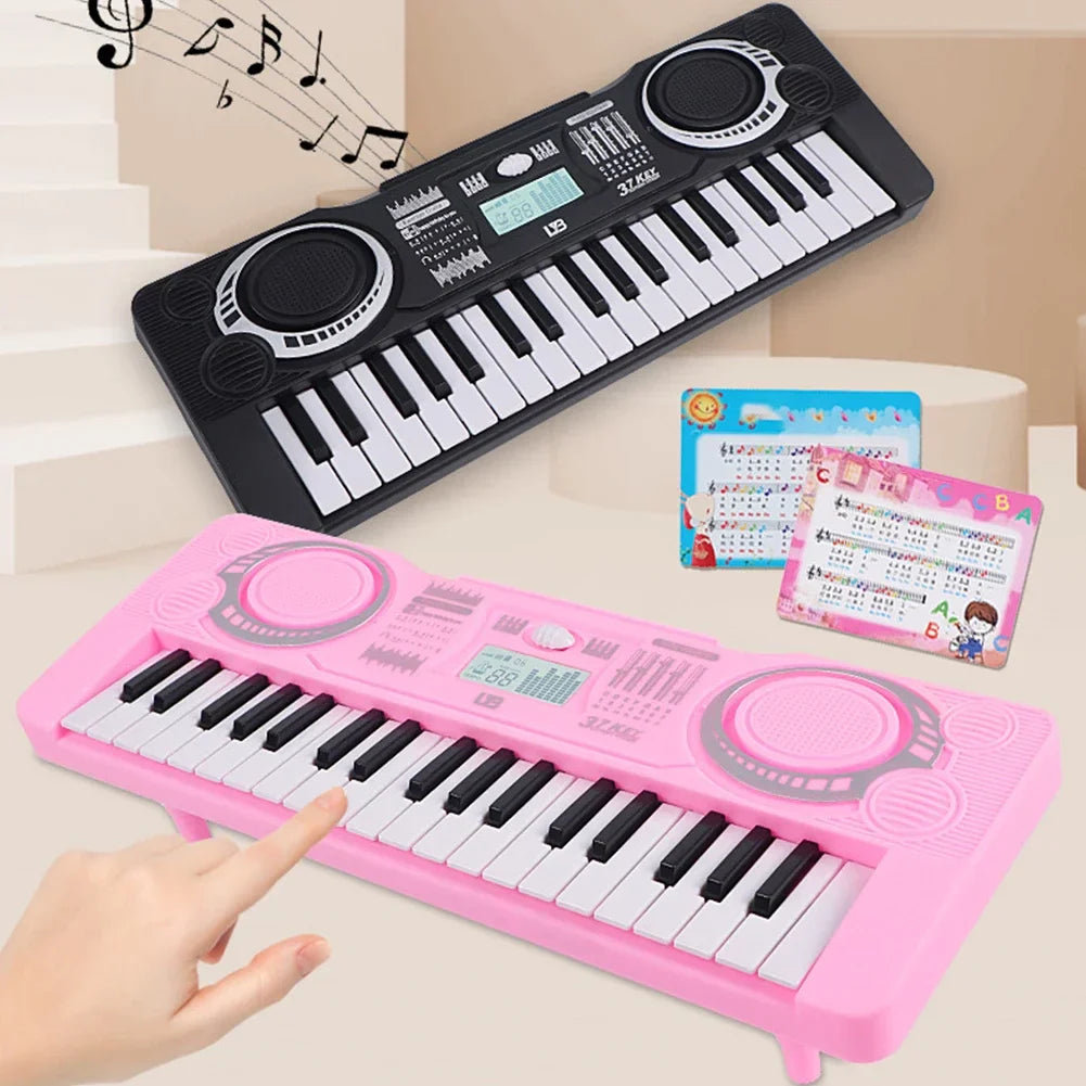 37-Key Children’s Electronic Piano Keyboard – Portable Educational Musical Toy, Ideal Christmas & Birthday Gift
