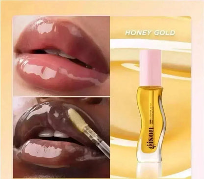 Gisou Autumn/Winter Limited Edition Lip Oil Gloss — Long-Lasting Moisturizing, Plumping & Exfoliating Milky Mocha Lip Care