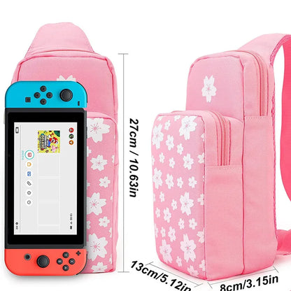 Dustproof Black Travel Shoulder Bag: Console Storage Zipper Bag for Nintendo Switch Lite/Switch OLED