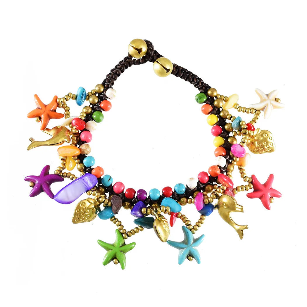 Gypsy Boho Tibetan Turquoise Bracelet for Women & Men – Vintage Elastic Ethnic Bangle Jewelry