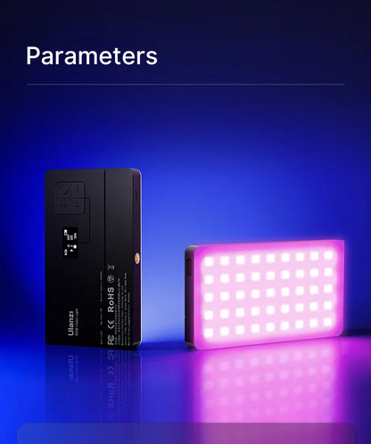 Ulanzi VL120 Full Color RGB Video Light – Dimmable 2500K-9000K LED Photography & Vlog Fill Light for Cameras