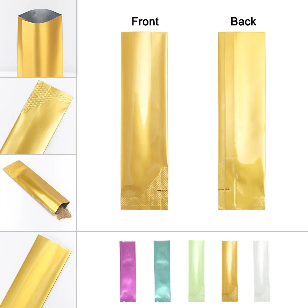 Aluminum Foil Mylar Bags — Small Heat Seal Vacuum Pouches for Coffee Powder, 200pcs