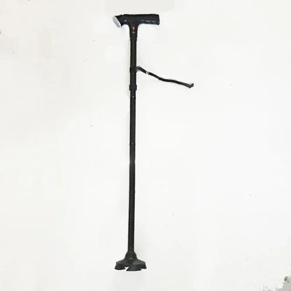 Collapsible Telescopic Cane with LED & Alarm — Folding Walking Stick for Elderly, Trusty Crutches for Seniors, Moms & Dads