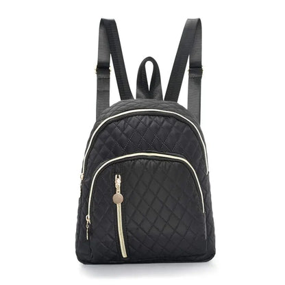 Quilted Pattern Classic Backpack - Stylish and Durable Design