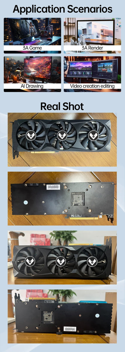 MOUGOL NVIDIA GeForce RTX 2060 Super 8GB GDDR6 Graphics Card – 12nm PCIe 3.0×16, 256Bit Gaming Video Card for Desktop GPU