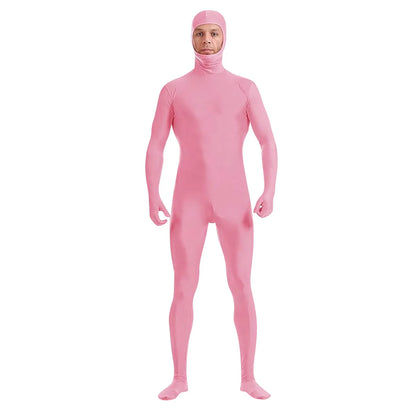 Full Body Zentai Suit for Men – Halloween Second Skin Tight Spandex Nylon Bodysuit Cosplay Costume