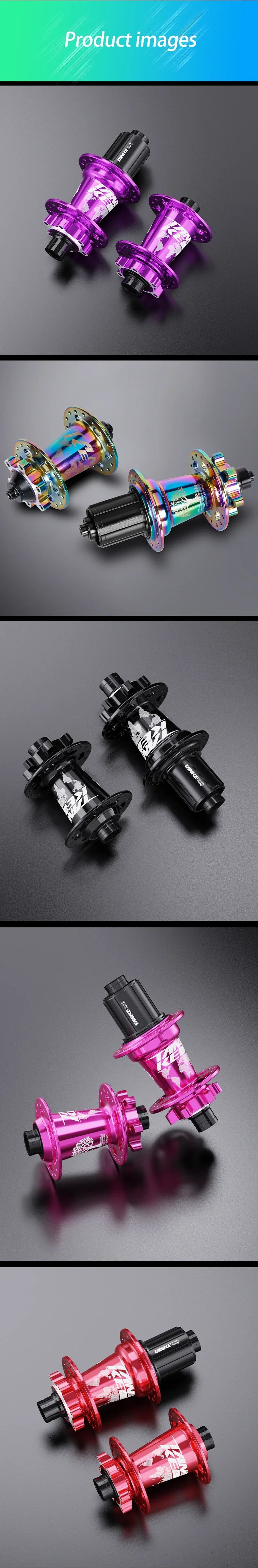 TANKE 120 Click MTB Hub – 6-Bearing Front & Rear Bicycle Hub for 7-12 Speed, 28/32/36 Holes, Disc Brake