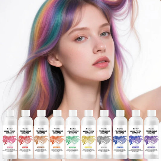 Unisex Color Correction Shampoo — 10 Shades Moisturizing Hair Dye for Long-Lasting Daily & Makeup Hair Care