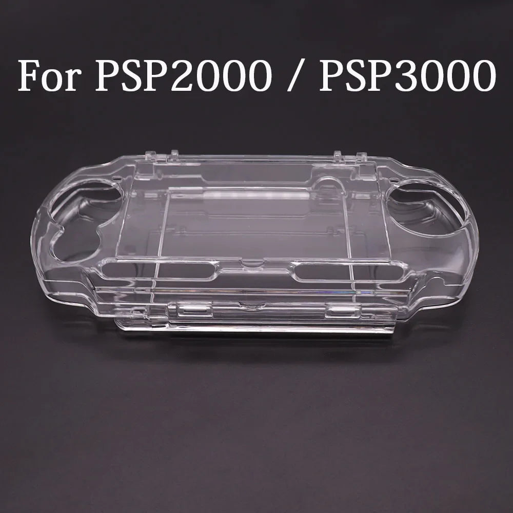 Clear Crystal Hard Shell Case for PS Vita & PSP | Transparent Protective Cover for PSV 1000/2000/3000