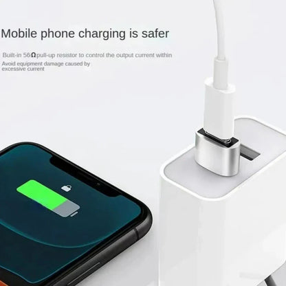 2 Pack USB to Type C OTG Adapter - USB-C Male to Micro USB Female Converter for MacBook, Samsung S20 - USBC OTG Connector