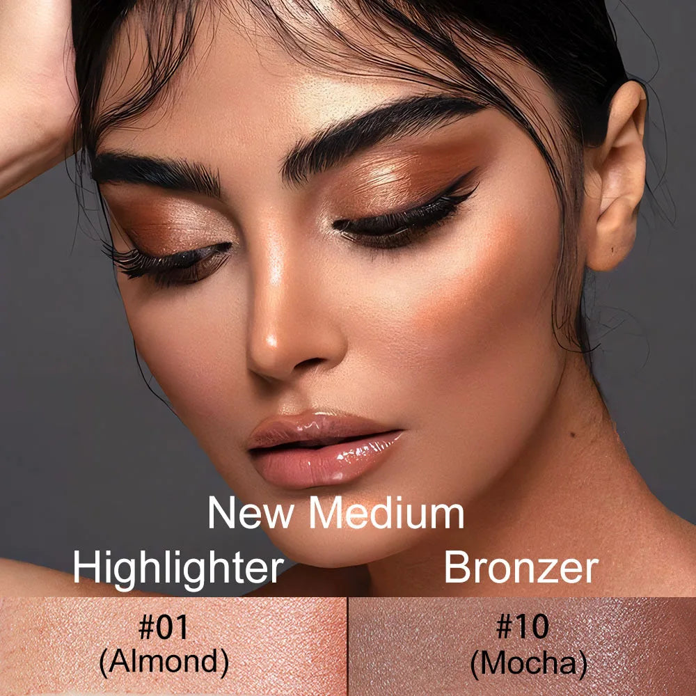 Highlighting & Bronzer Stick - Face Brightening Blusher, Rouge Concealer Pen, Long-Lasting Corrector & Nose Contouring Cosmetics