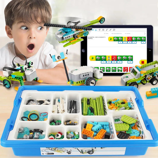 NEW WeDo 2.0 Core Set Robotics STEAM Kit – Compatible with 45300 We-Do Building Blocks, DIY Educational Toy for Christmas