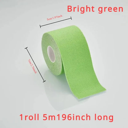 Sports Tape Muscle Patch - 5cm x 5m Lift Chest Tape, Anti-Sagging Knee & Elbow Stretch Fitness Brace