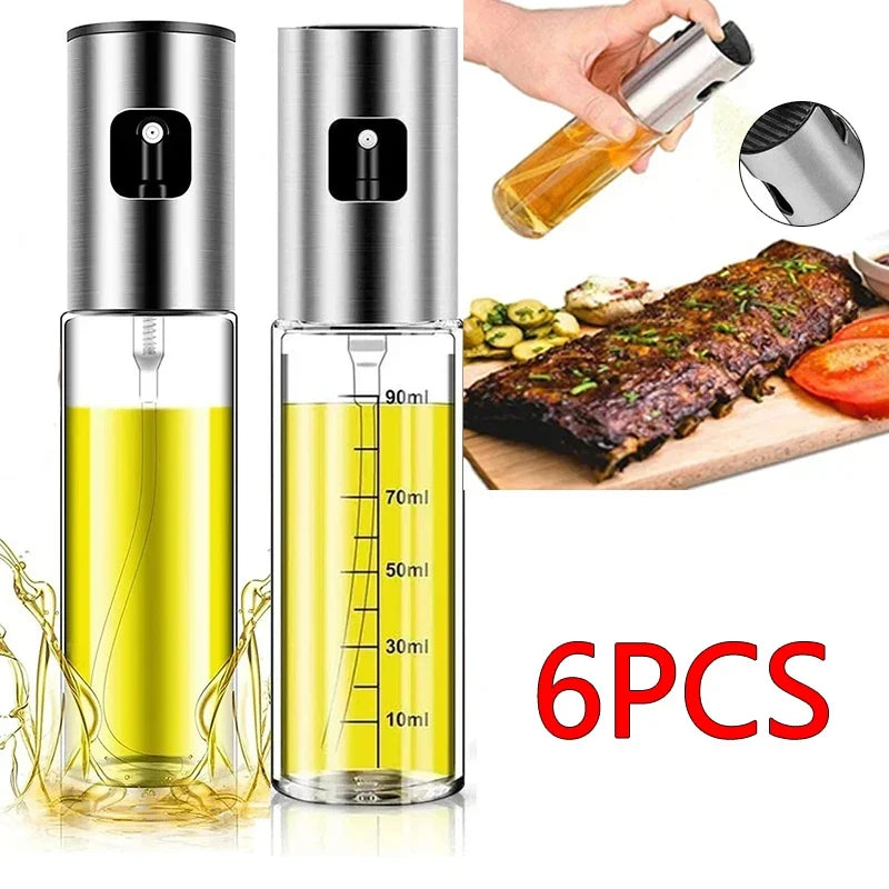 Glass Oil Sprayer Bottle - Olive Oil Mister for Cooking Salad BBQ Baking Kitchen Use