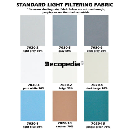 Decopedia No-Drill Motorized Roller Blinds – Blackout Day & Night Smart Window Shades for Bedroom