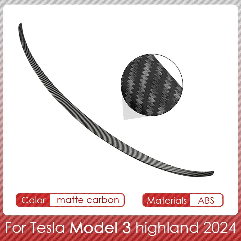 Tesla Spoiler Wing for Model Y & Model 3 Highland 2024 – ABS Rear Spoiler Accessory for Tesla 3/Y 2017–2024