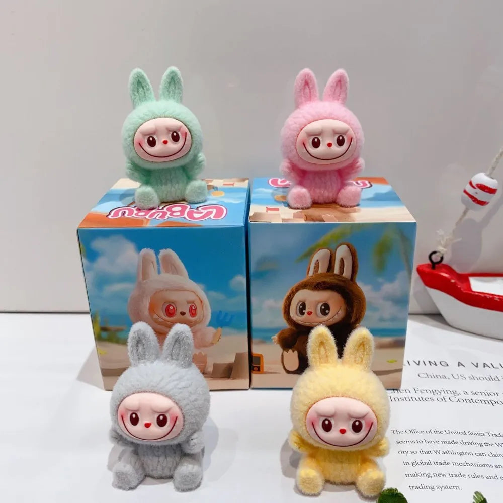 Mini Labubu Blind Box – The Monsters Heartbeat Macaron Enamel PVC Figurine Kawaii Tabletop Ornament Gift
