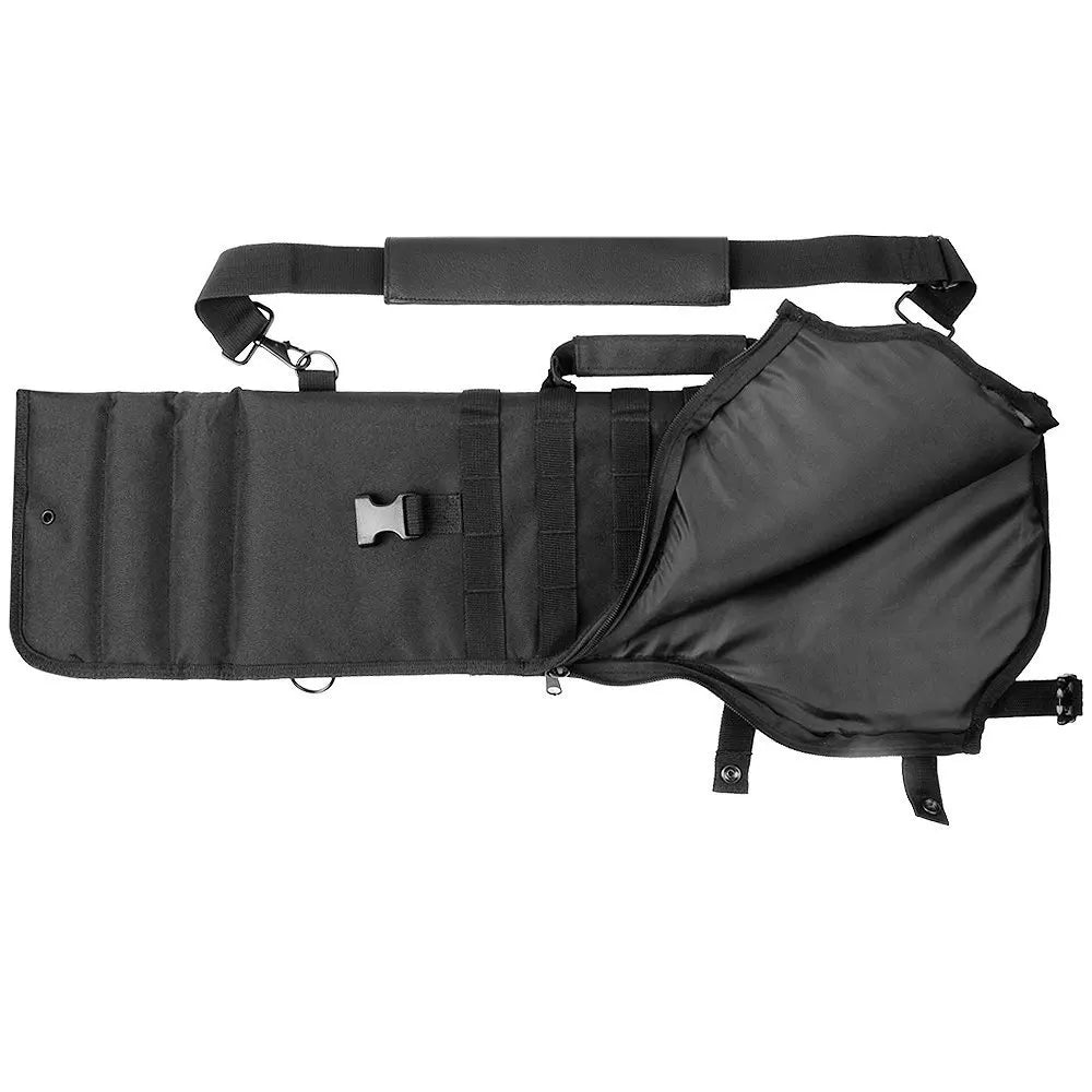Tactical MOLLE Rifle Scabbard Backpack – Outdoor Hunting Shoulder Shotgun Storage Bag Holster Case for M4, AK & Long Firearms