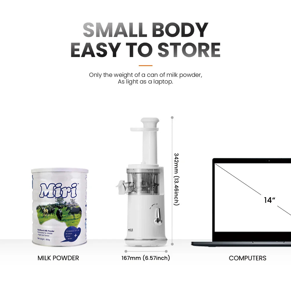 Mini Portable Slow Juicer – Electric Fruit Juice Extractor & Blender, Easy Clean, Ice Cream Maker