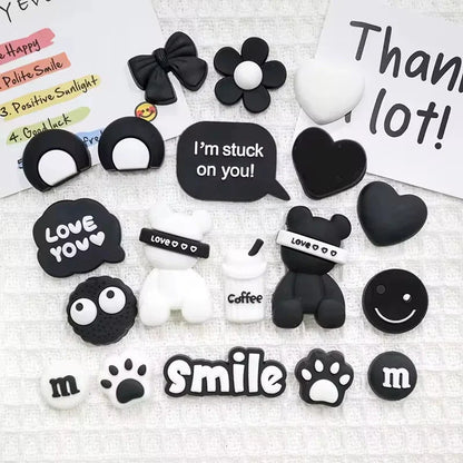 19PCS Little Bear PVC Shoe Charms – Animal Decorations for Clogs & Sandals, Party & Christmas Gifts