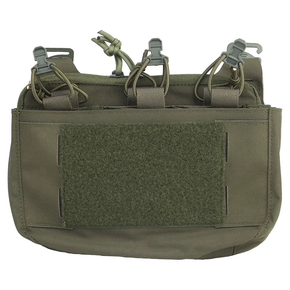 G-Hook DOPE Front Flap Double Stack Abdominal Fanny Pack – Triple Magazine Kangaroo Pouch for FCPC/FCSK Plate Carrier Vest