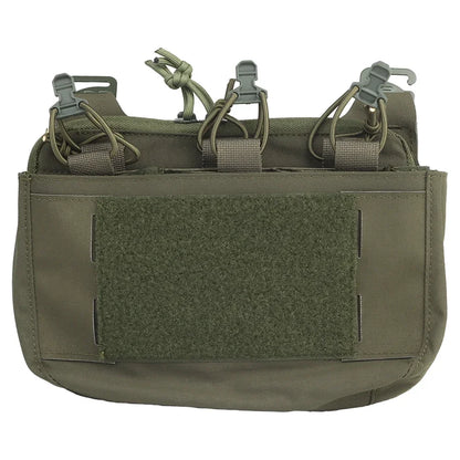 G-Hook DOPE Front Flap Double Stack Abdominal Fanny Pack – Triple Magazine Kangaroo Pouch for FCPC/FCSK Plate Carrier Vest