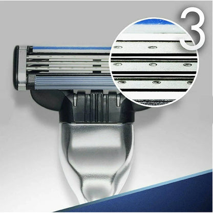 Gillette MACH 3 Men's Razor - 3-Layer Blades for Fast, Smooth Shaving and Beard Cutting