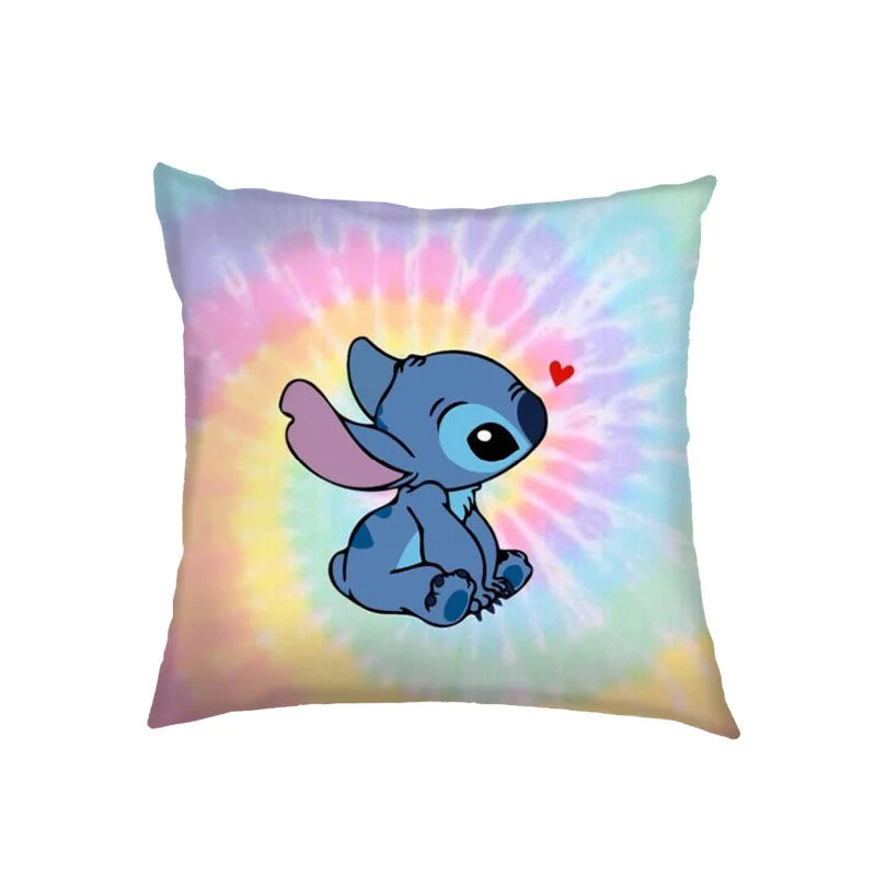 Anime Disney Stitch Double-Sided Print Pillowcase – Kawaii Stitch Pillow for Kids’ Room Decoration & Gifts