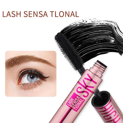 4D Lengthening Waterproof Mascara – Thick Curling, Long-Lasting Black Eyelash Enhancer for Natural Lash Extension Makeup