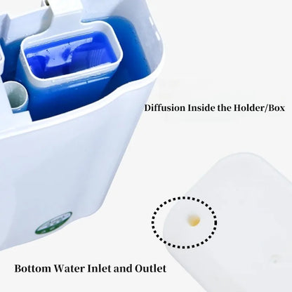 Toilet Solid Dispenser Replacement – Plastic Tank Part, Contemporary Style, No Electricity, Extends Cleaning Time