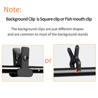 Photography Backdrop Stand Kit - Adjustable Photo Studio Background Support System with Carry Bag for Green Screen & Backdrops