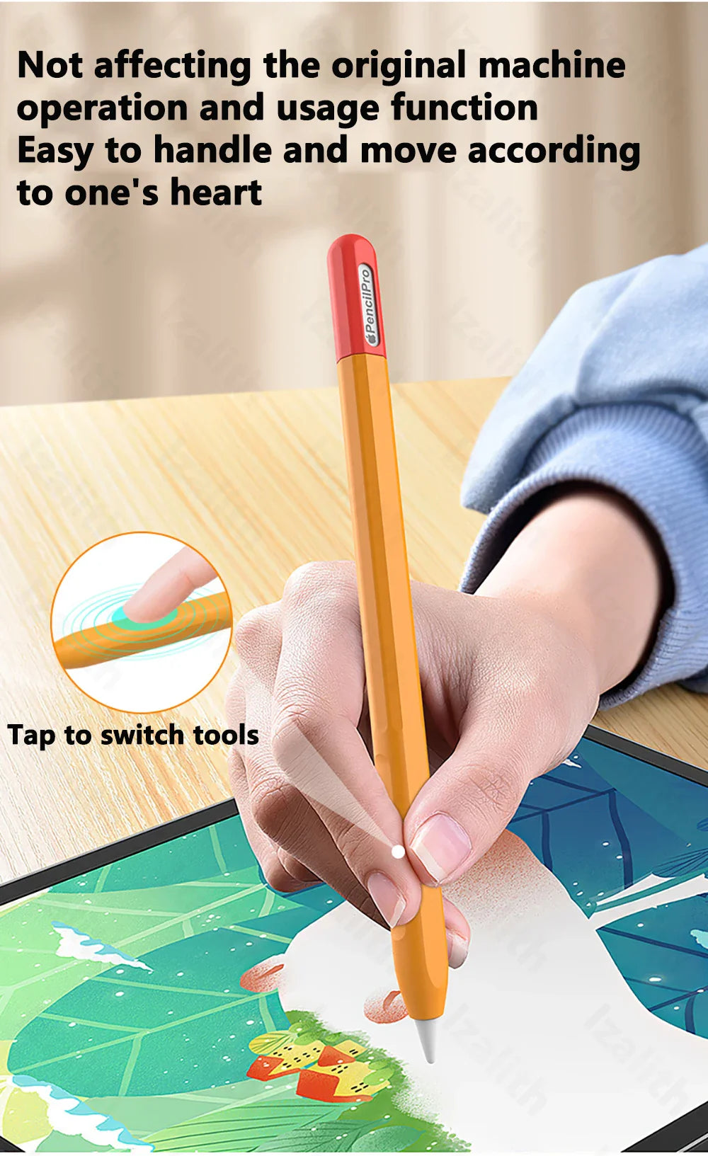 Pencil Case for Apple Pencil Pro | Soft Silicone Ultra-Thin Protective Cover for iPad Pencil