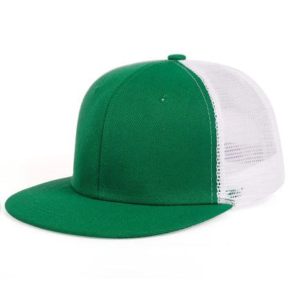 Fashion Mesh Baseball Cap – Camouflage Solid Color Snapback Trucker Hat for Outdoor Sports