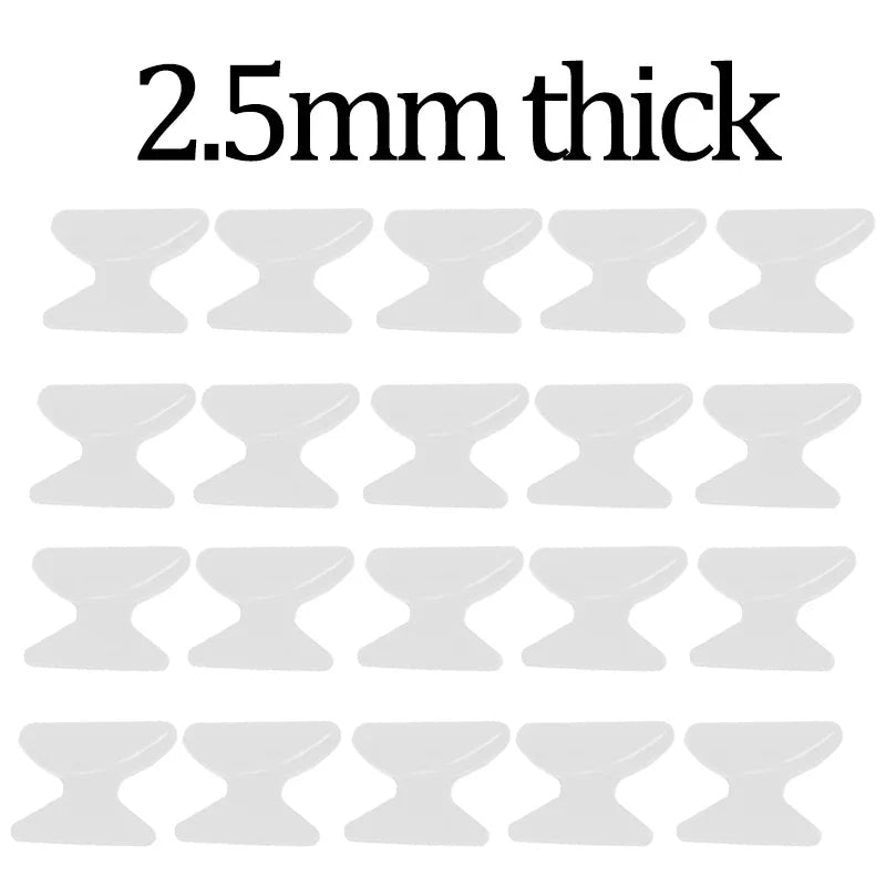 Transparent Anti-Slip Glasses Nose Pads - Self-Adhesive, Long-Lasting Nose Holders for Eyeglasses & Spectacles