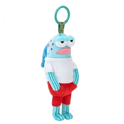 SpongeBob Ugly-Cute Fish Plush Keychain - Funny Kawaii Bag Charm & Gift Decoration