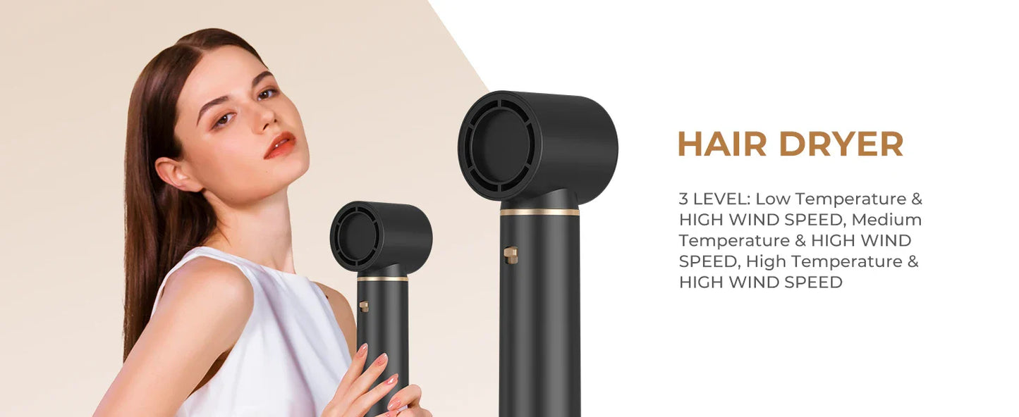 5-in-1 Electric Hair Dryer Comb – Negative Ion Straightener, Curling Iron & Detachable Multifunctional Heating Brush