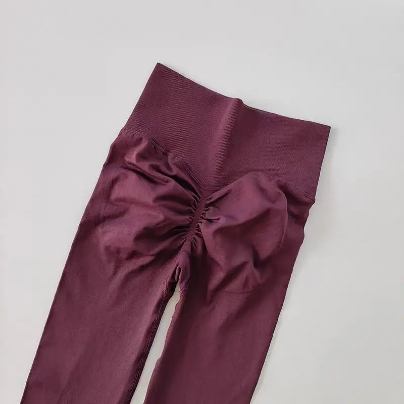 High Waist Women’s Yoga Leggings – Seamless Push-Up Fitness, Running & Gym Pants with Hip Lift and High Elasticity