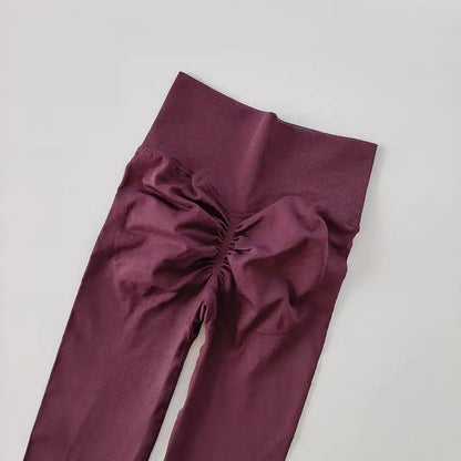 High Waist Women’s Yoga Leggings – Seamless Push-Up Fitness, Running & Gym Pants with Hip Lift and High Elasticity