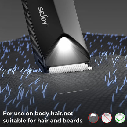 Sejoy Professional Men’s Hair Clippers – Electric Trimmer for Beard, Body, Groin & Pubic Hair Shaving